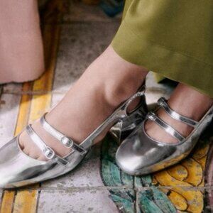 Sezane Paula Babies Silver Mirror - Size 8